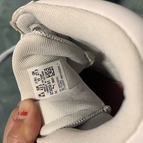 Puma White Lace-Up High-Tops - Picture 5 of 9